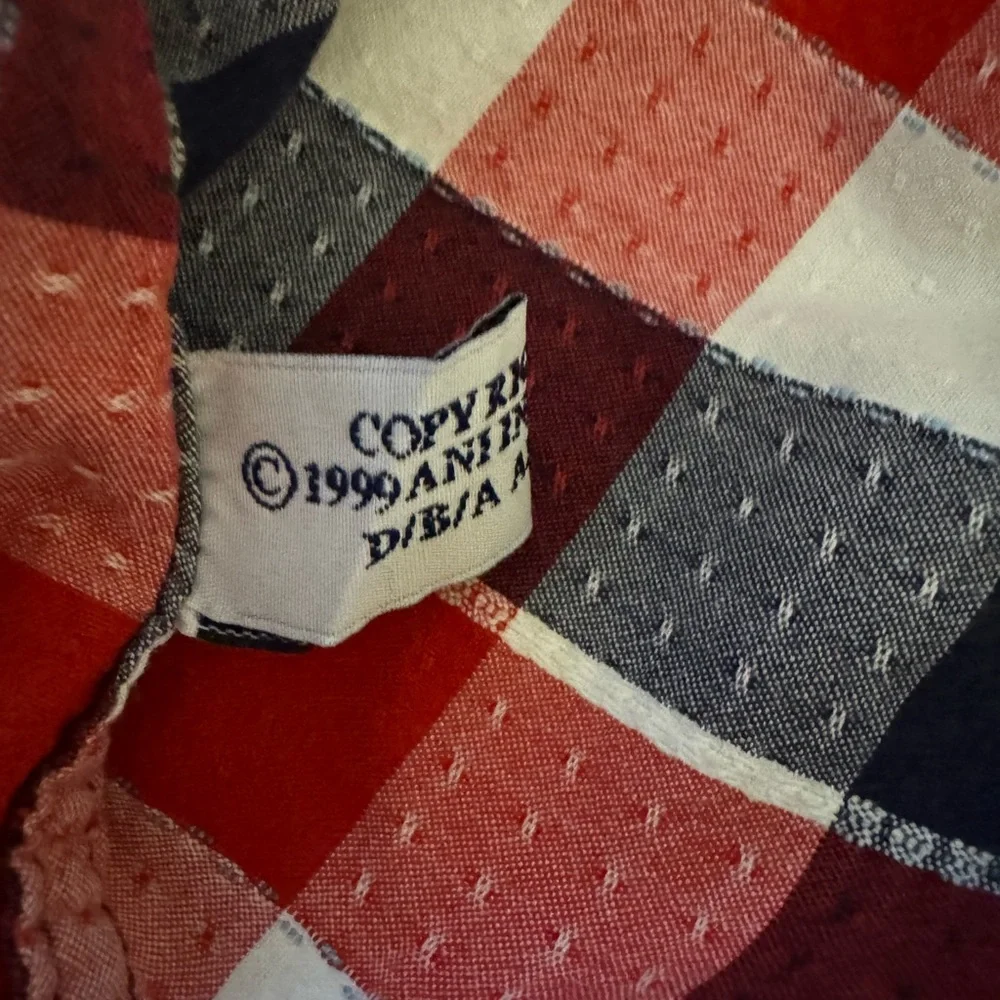 Red/Blue/White Plaid Button-Up Women’s Top sz 1X - Picture 14 of 14